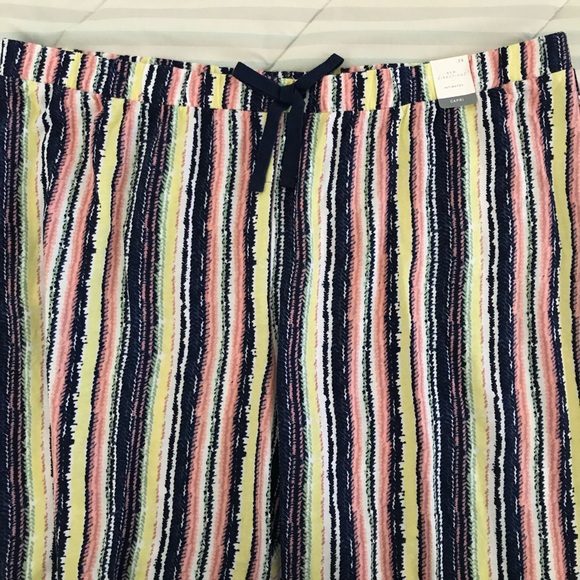 New Directions Striped Capri Lounge Pajama Pants 2X NWT Cotton Rayon - Picture 13 of 14